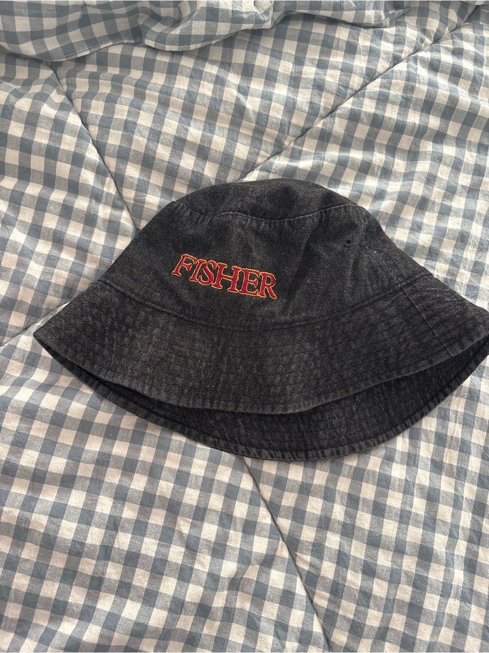 Fisher Black Embroidered Bucket Hat